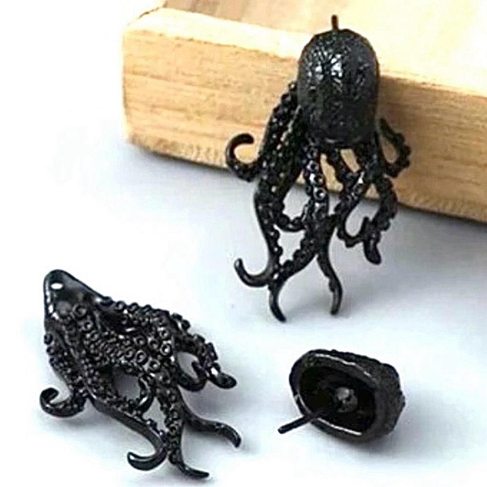 Davy Jones~ Octopus Squid Kraken Sea Creature Monster Tentacle Pirate Ear Jacket - Picture 9 of 9